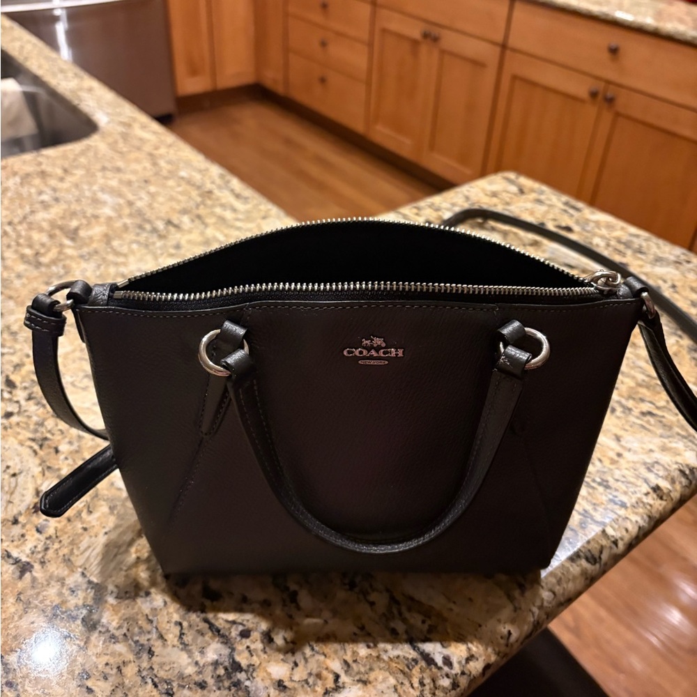 Coach Black Crossbody Leather Bag